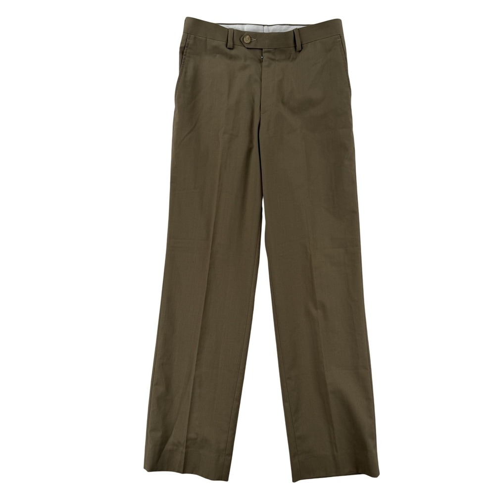 Lauren‎ Ralph Lauren Dress Pants Boys 16 28W Brown Regular Fit LRL Flat Front